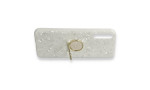 Newface Huawei Y8P Kılıf Marble Yüzüklü Silikon - Beyaz