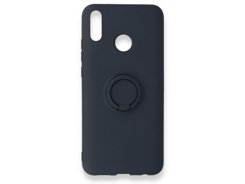 Newface Huawei Y9 2019 Kılıf Viktor Yüzüklü Silikon - Lacivert