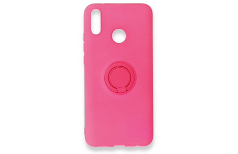 Newface Huawei Y9 2019 Kılıf Viktor Yüzüklü Silikon - Pembe