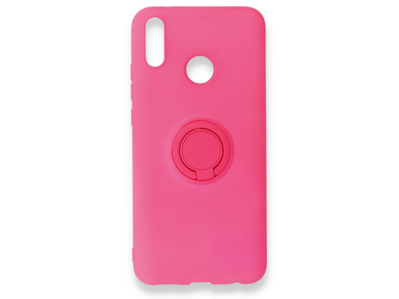 Newface Huawei Y9 2019 Kılıf Viktor Yüzüklü Silikon - Pembe
