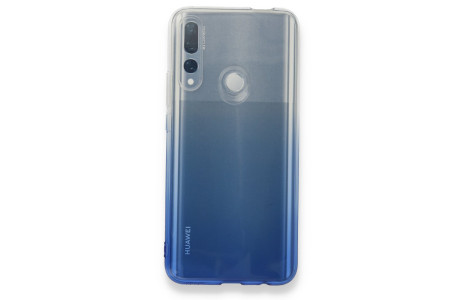 Newface Huawei Y9 Prime 2019 Kılıf Lüx Çift Renkli Silikon - Mavi