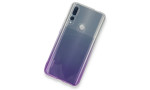 Newface Huawei Y9 Prime 2019 Kılıf Lüx Çift Renkli Silikon - Mor