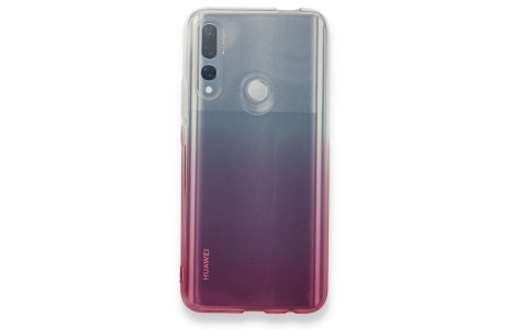 Newface Huawei Y9 Prime 2019 Kılıf Lüx Çift Renkli Silikon - Pembe