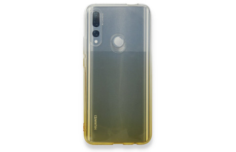 Newface Huawei Y9 Prime 2019 Kılıf Lüx Çift Renkli Silikon - Sarı