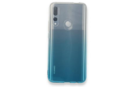 Newface Huawei Y9 Prime 2019 Kılıf Lüx Çift Renkli Silikon - Turkuaz