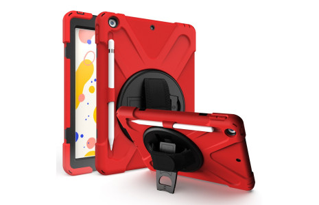 Newface iPad 10.2 (7.nesil) Kılıf Amazing Tablet Kapak - Kırmızı
