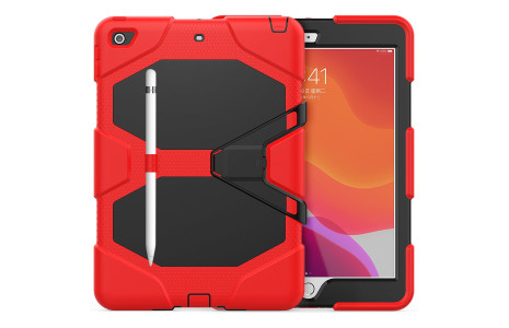 Newface iPad 10.2 (7.nesil) Kılıf Griffin Tablet Kapak - Kırmızı