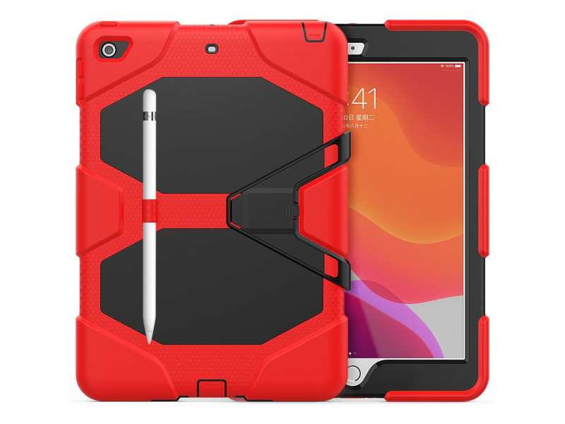 Newface iPad 10.2 (7.nesil) Kılıf Griffin Tablet Kapak - Kırmızı