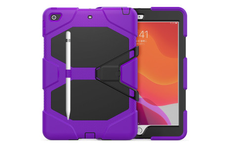 Newface iPad 10.2 (7.nesil) Kılıf Griffin Tablet Kapak - Mor