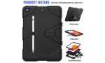 Newface iPad 10.2 (7.nesil) Kılıf Griffin Tablet Kapak - Siyah