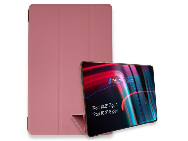 Newface iPad 10.2 (7.nesil) Kılıf Tablet Smart Kılıf - Pembe