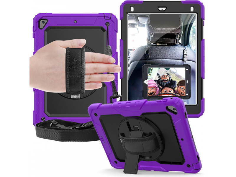 Newface iPad 9.7 (2017) Kılıf Pars Tablet Kapak - Mor