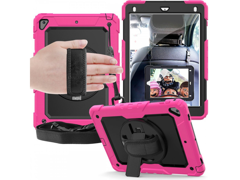 Newface iPad 9.7 (2017) Kılıf Pars Tablet Kapak - Pembe