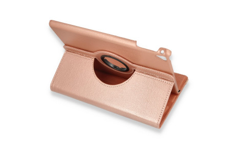 Newface iPad 9.7 (2018) Kılıf 360 Tablet Deri Kılıf - Rose Gold