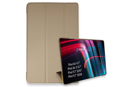 Newface iPad 9.7 (2018) Kılıf Tablet Smart Kılıf - Gold