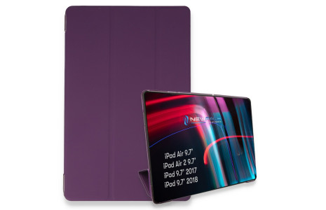 Newface iPad 9.7 (2018) Kılıf Tablet Smart Kılıf - Mor