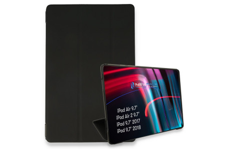 Newface iPad 9.7 (2018) Kılıf Tablet Smart Kılıf - Siyah