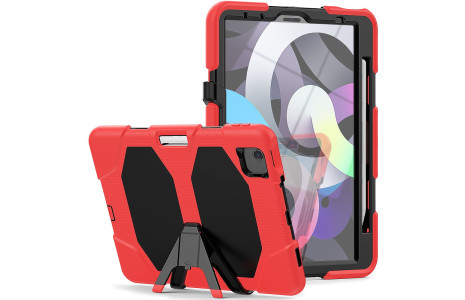 Newface iPad Pro 11 (2020) Kılıf Griffin Tablet Kapak - Kırmızı