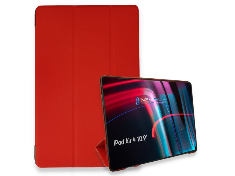 Newface iPad Air 4 10.9 Kılıf Tablet Smart Kılıf - Kırmızı