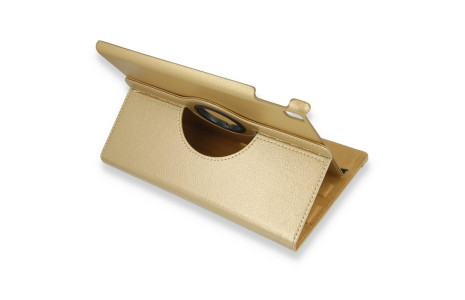 Newface iPad 10.2 (7.nesil) Kılıf 360 Tablet Deri Kılıf - Gold