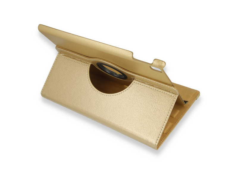 Newface iPad 10.2 (7.nesil) Kılıf 360 Tablet Deri Kılıf - Gold