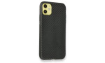 Newface iPhone 11 Kılıf Carbonix Silikon - Siyah