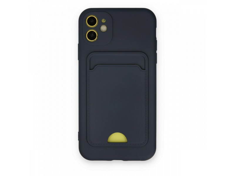 Newface iPhone 11 Kılıf Kelvin Kartvizitli Silikon - Lacivert