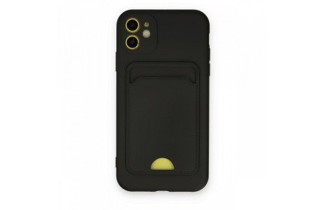 Newface iPhone 11 Kılıf Kelvin Kartvizitli Silikon - Siyah