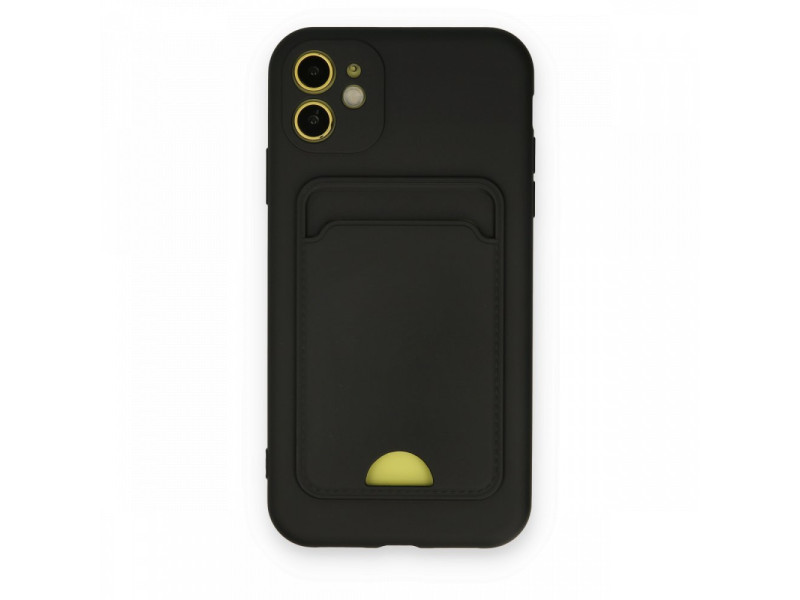 Newface iPhone 11 Kılıf Kelvin Kartvizitli Silikon - Siyah