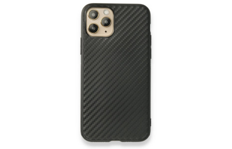 Newface iPhone 11 Pro Kılıf Carbonix Silikon - Siyah