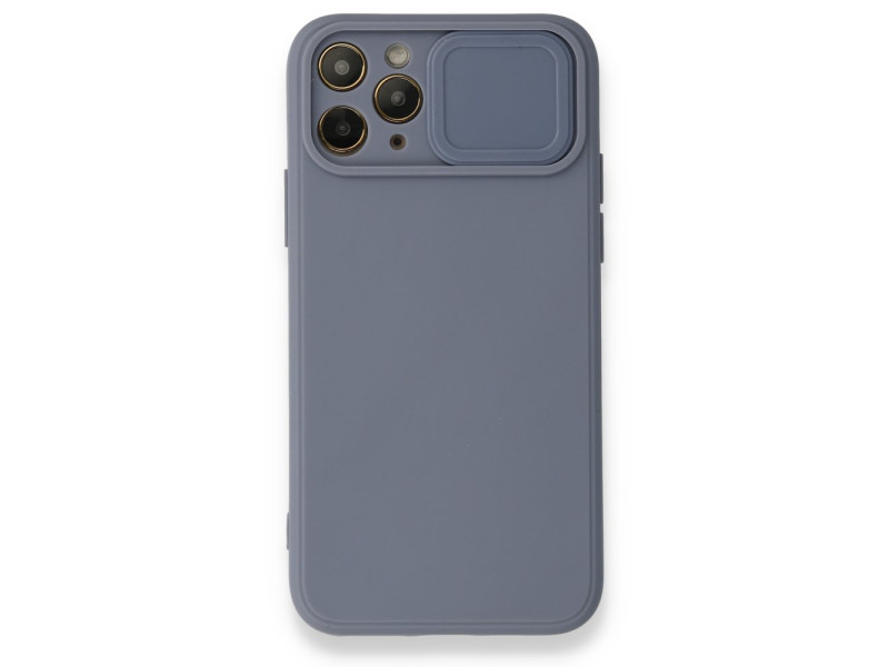 Newface iPhone 11 Pro Kılıf Color Lens Silikon - Gri