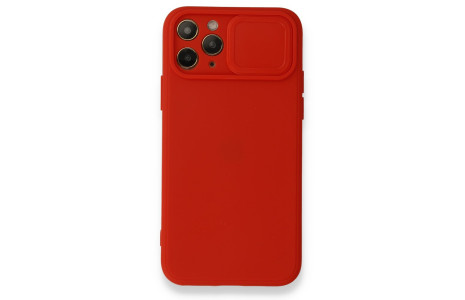Newface iPhone 11 Pro Kılıf Color Lens Silikon - Kırmızı