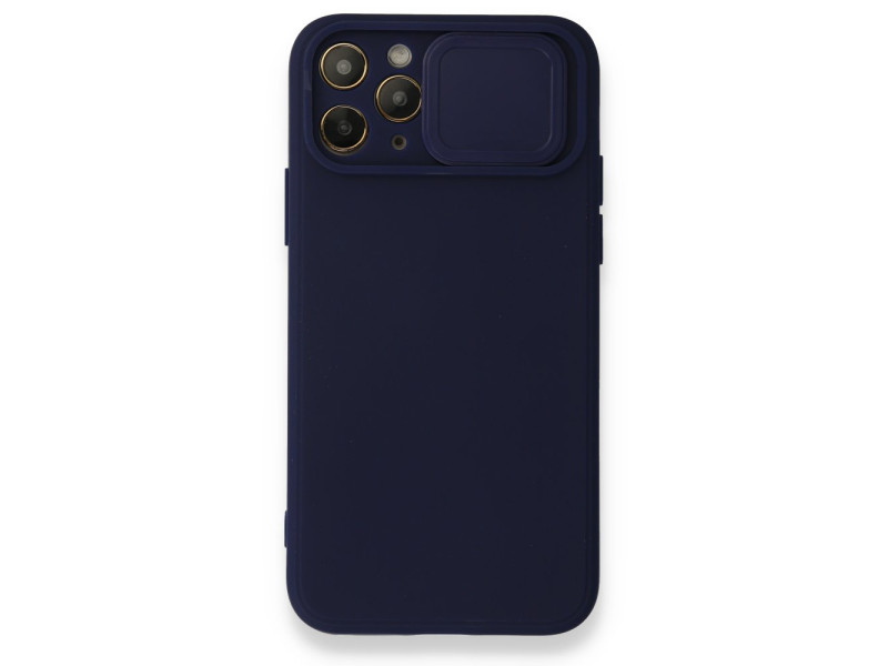 Newface iPhone 11 Pro Kılıf Color Lens Silikon - Lacivert