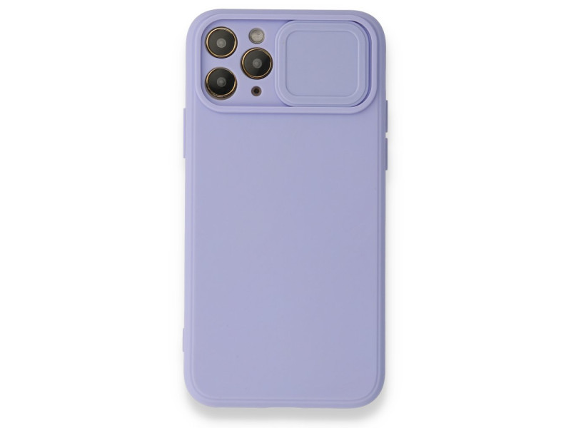 Newface iPhone 11 Pro Kılıf Color Lens Silikon - Mor