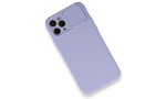 Newface iPhone 11 Pro Kılıf Color Lens Silikon - Mor