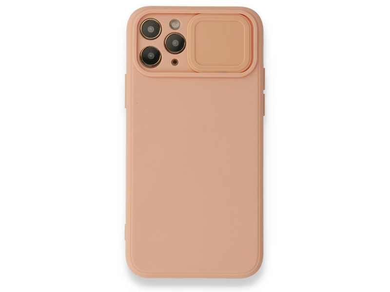 Newface iPhone 11 Pro Kılıf Color Lens Silikon - Pudra