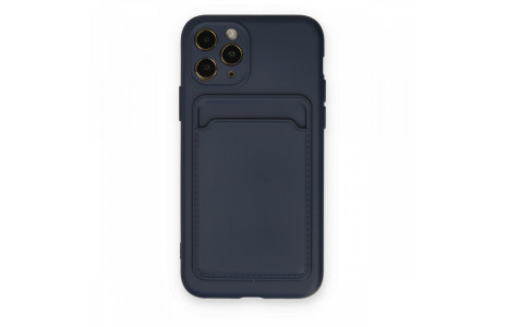 Newface iPhone 11 Pro Kılıf Kelvin Kartvizitli Silikon - Lacivert