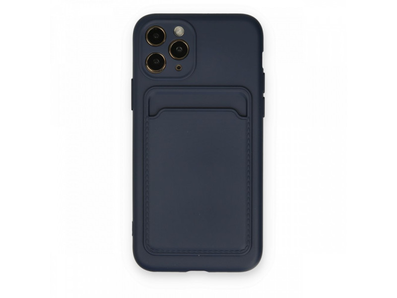 Newface iPhone 11 Pro Kılıf Kelvin Kartvizitli Silikon - Lacivert