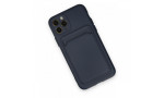 Newface iPhone 11 Pro Kılıf Kelvin Kartvizitli Silikon - Lacivert
