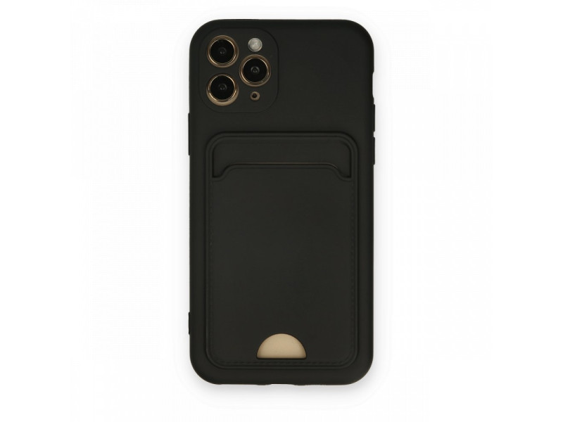 Newface iPhone 11 Pro Kılıf Kelvin Kartvizitli Silikon - Siyah