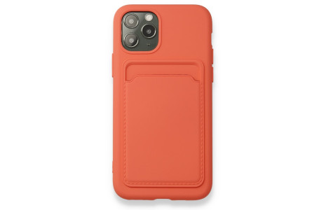 Newface iPhone 11 Pro Kılıf Kelvin Kartvizitli Silikon - Turuncu