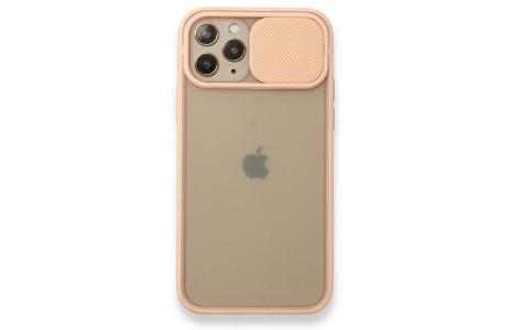 Newface iPhone 11 Pro Kılıf Palm Buzlu Kamera Sürgülü Silikon - Pembe