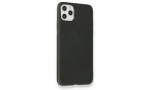 Newface iPhone 11 Pro Max Kılıf Carbonix Silikon - Siyah