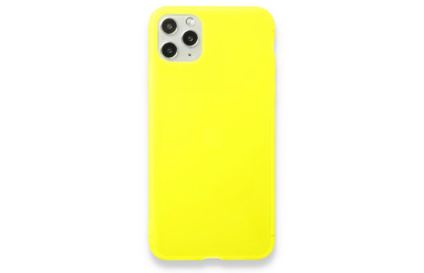 Newface iPhone 11 Pro Kılıf Hopi Silikon - Sarı