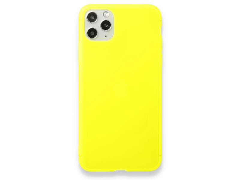 Newface iPhone 11 Pro Kılıf Hopi Silikon - Sarı