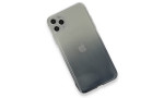 Newface iPhone 11 Pro Max Kılıf Lüx Çift Renkli Silikon - Siyah