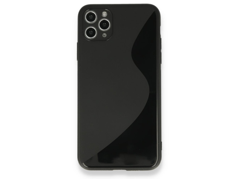 Newface iPhone 11 Pro Max Kılıf S Silikon - Siyah