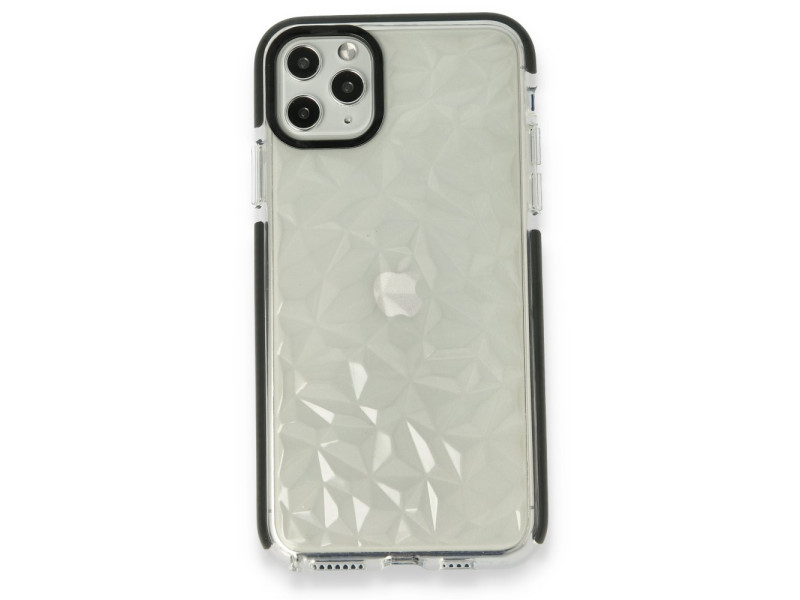 Newface iPhone 11 Pro Max Kılıf Salda Silikon - Siyah