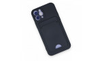 Newface iPhone 12 Kılıf Kelvin Kartvizitli Silikon - Lacivert