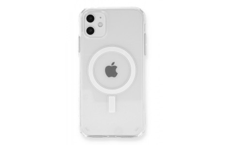 Newface iPhone 12 Kılıf Magneticsafe Şeffaf Silikon - Şeffaf